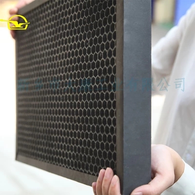 Cellular activated carbon degradation of formaldehyde plate frame activated carbon air filter